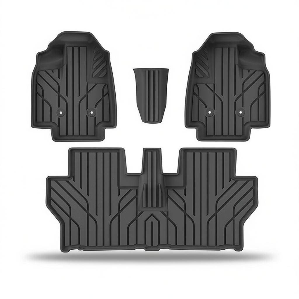 Daihatsu Move Canbus 2022-2024 All-Weather Floor Mats & Seat Back Protectors – Floor Mats (4pcs)