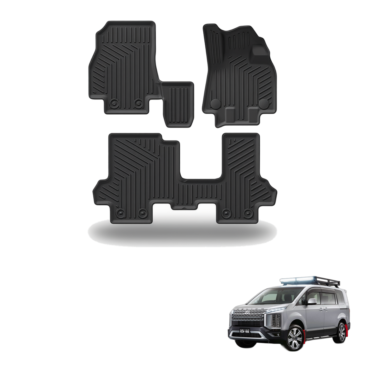 Mitsubishi Delica D:5 2019-2021 All-Weather Floor Mats