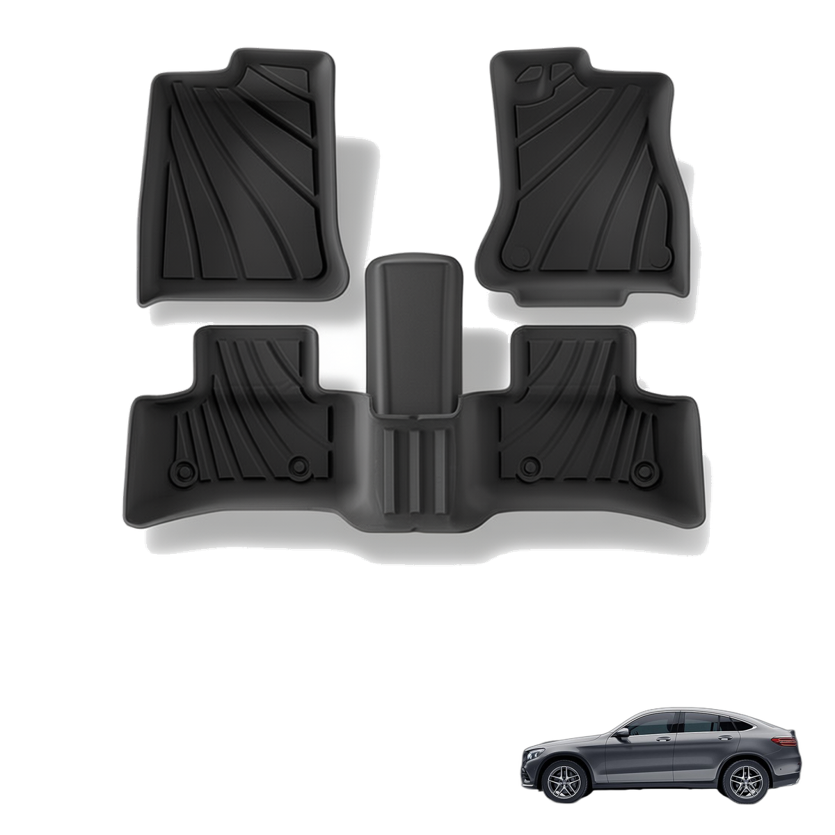 Mercedes-Benz GLC 2025+ All-Weather Floor Mats & Boot Liner