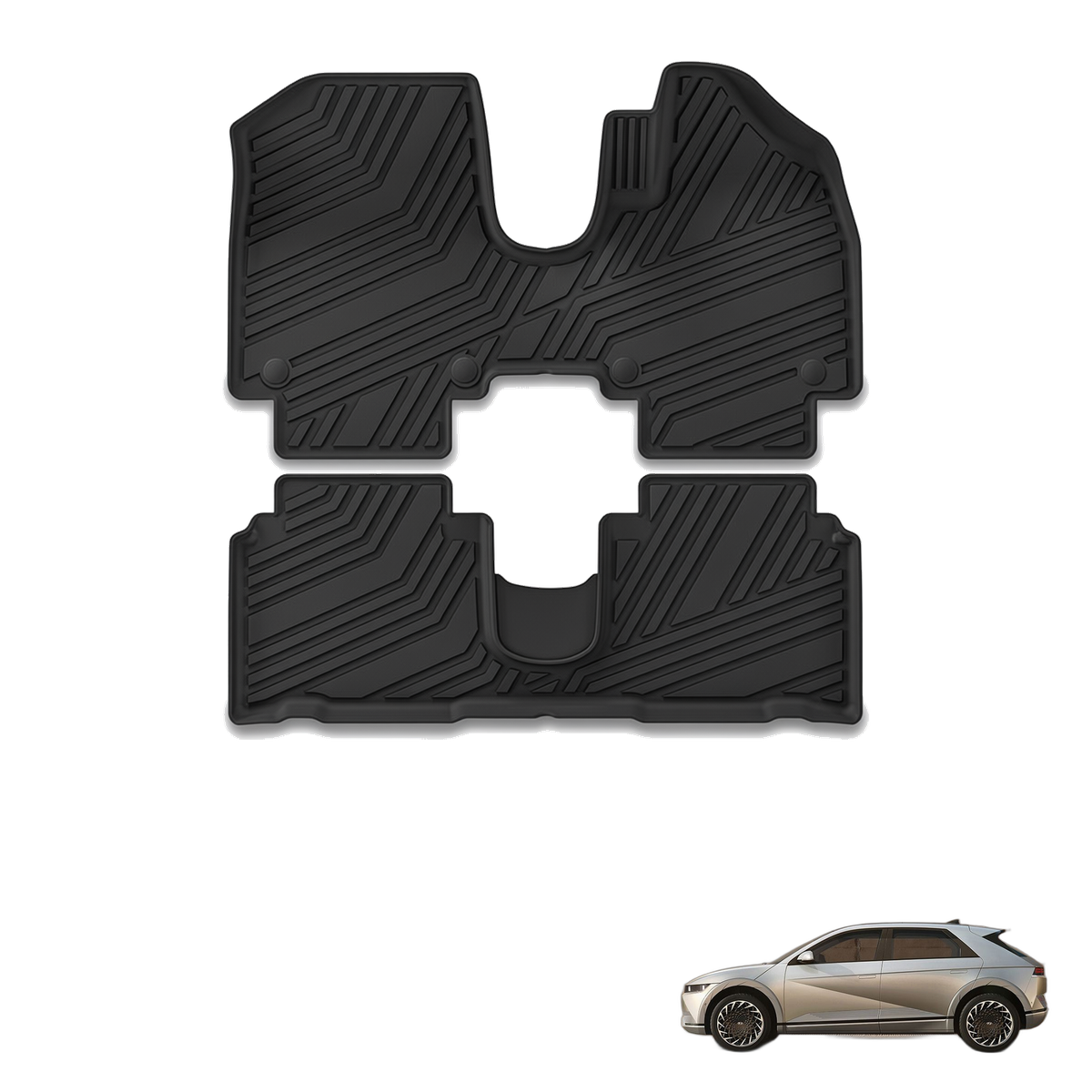 Hyundai Ioniq 5 2022-2025 All-Weather Floor Mats & Boot Liner & Seat Back Protectors