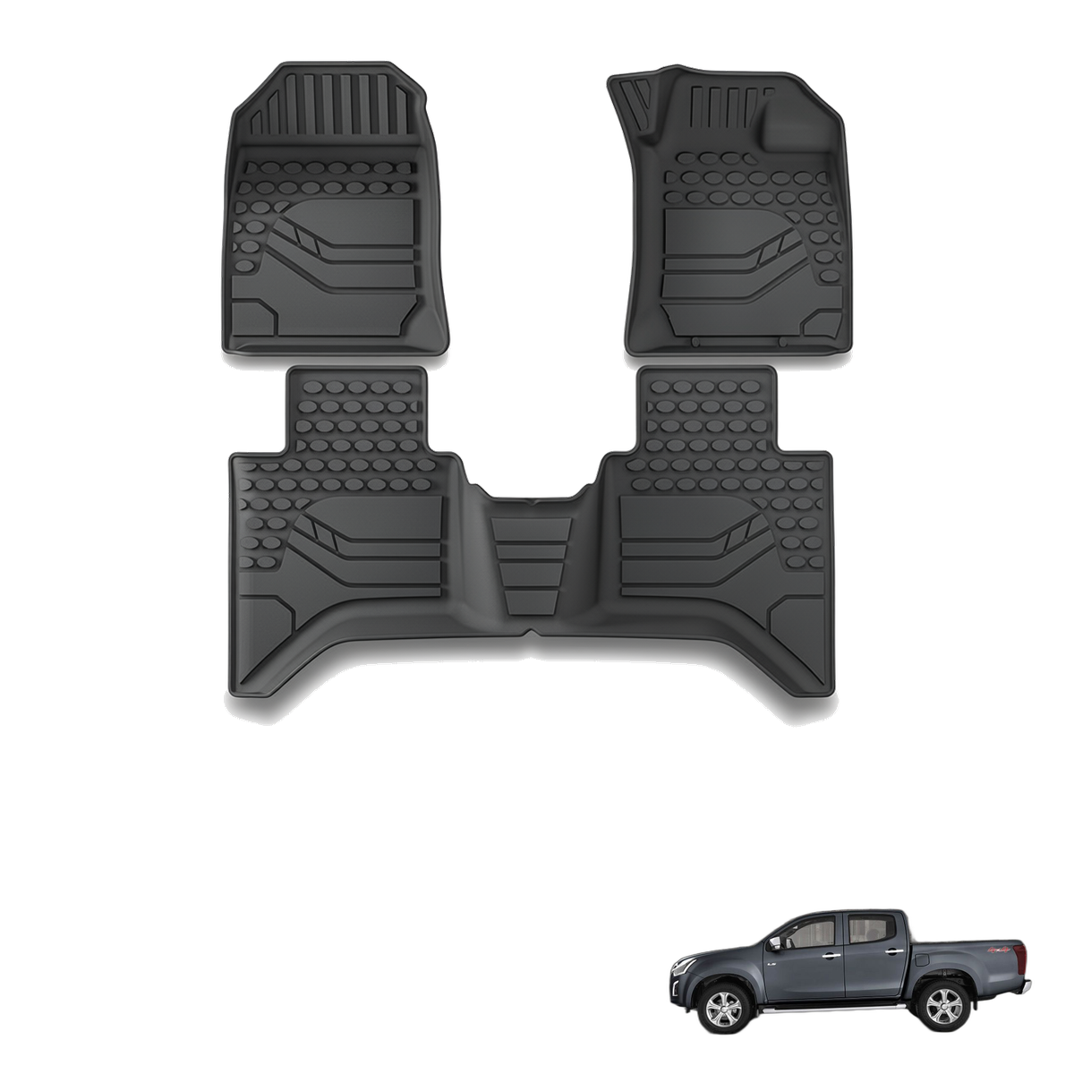Isuzu D-Max 2024+ All-Weather Floor Mats