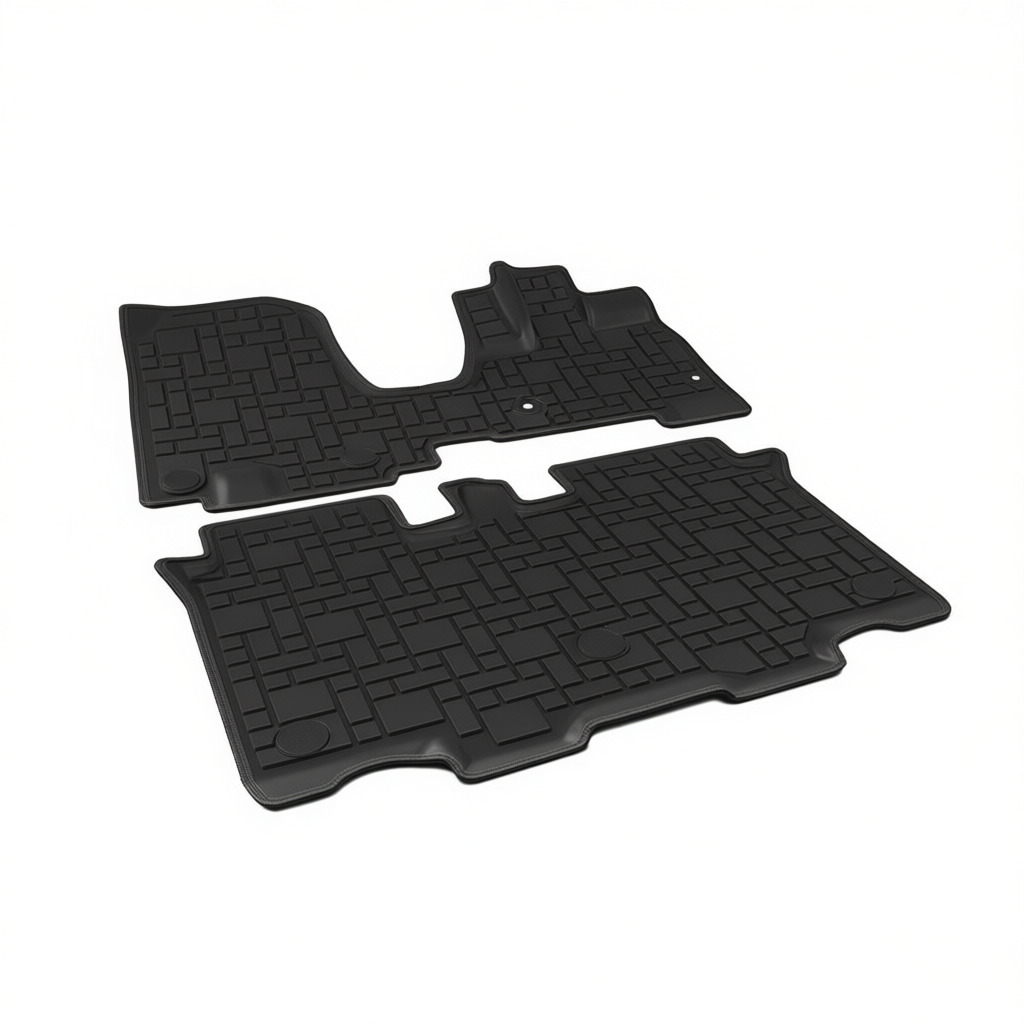 Honda N-Box 2023+ All-Weather Floor Mats & Boot Liner – Floor Mats (4pcs) + Carpet Overlay