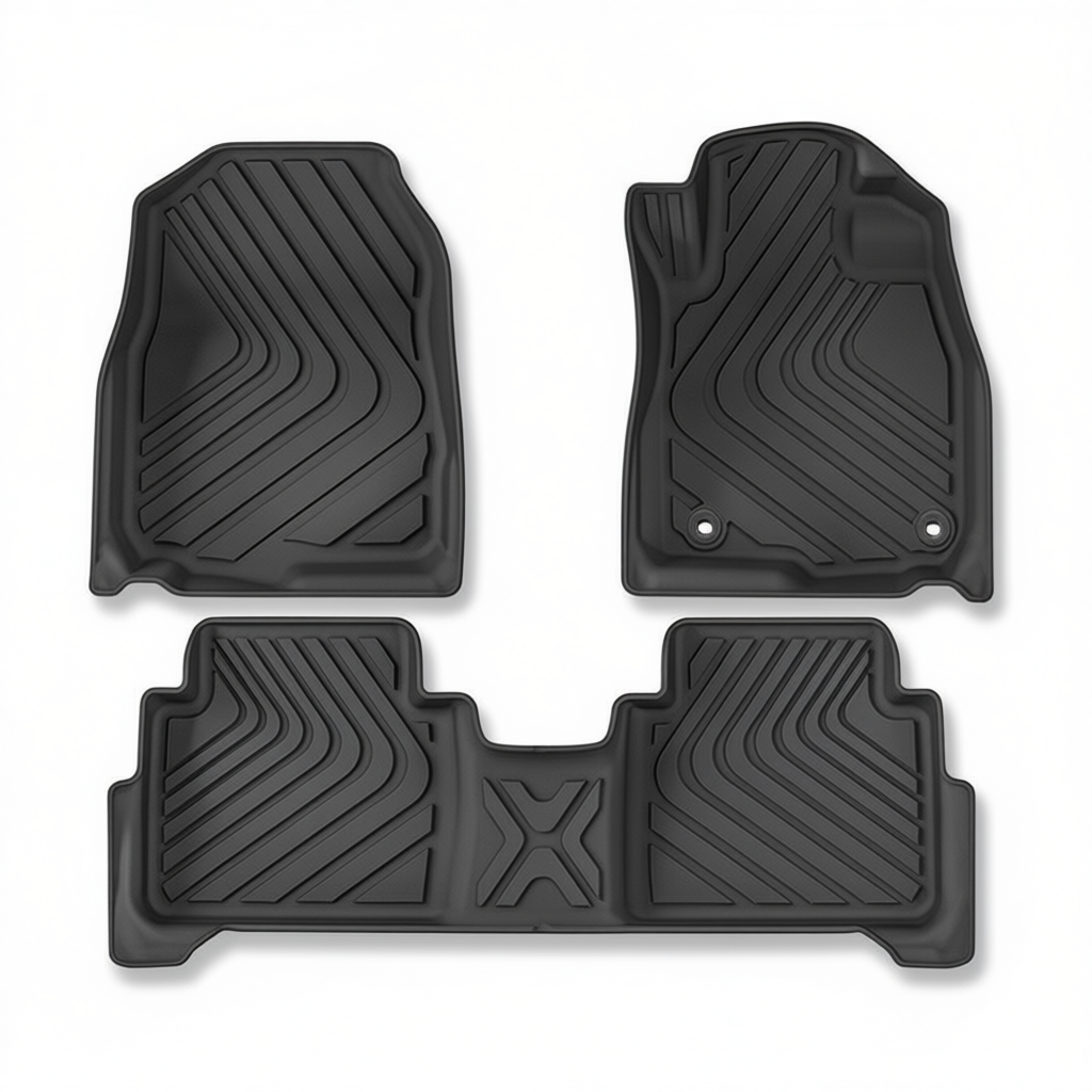 Honda CR-V 2018-2022 All-Weather Floor Mats & Boot Liner & Seat Back Protectors – Floor Mats (3pcs)