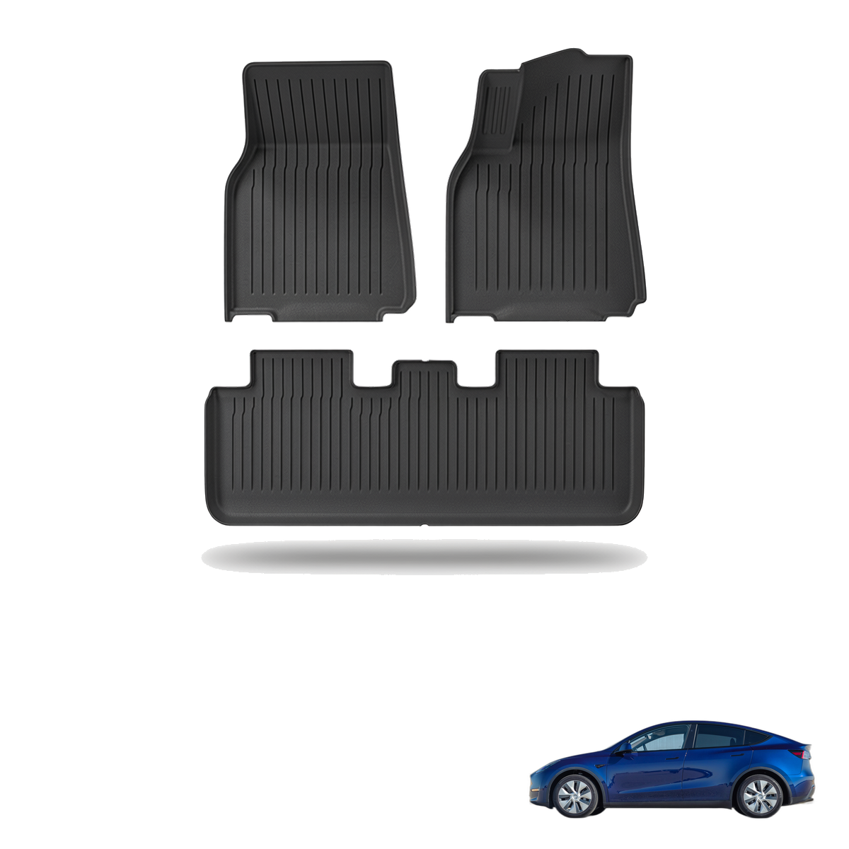 Tesla Model Y All-Weather Floor Mats & Boot Liner & Seat Back Protectors