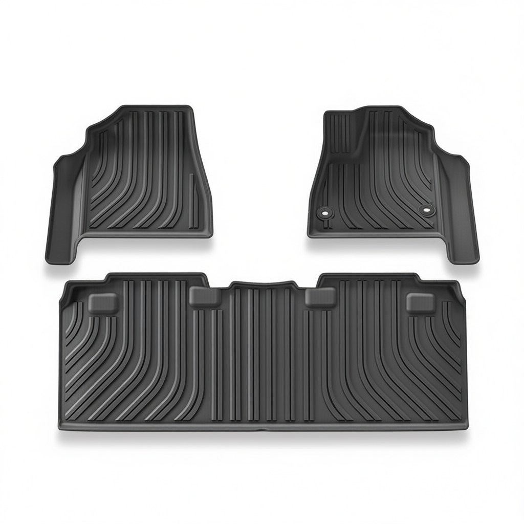 Toyota Voxy (80 Series) 2022-2024 All-Weather Floor Mats & Boot Liner & Seat Back Protectors – Floor Mats (3pcs)