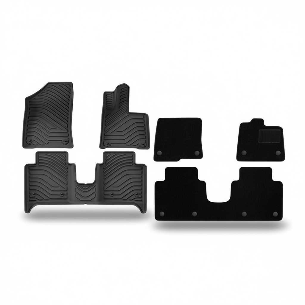 Zeekr X 2023-2024 All-Weather Floor Mats – Floor Mats (3pcs) + Carpet Overlay