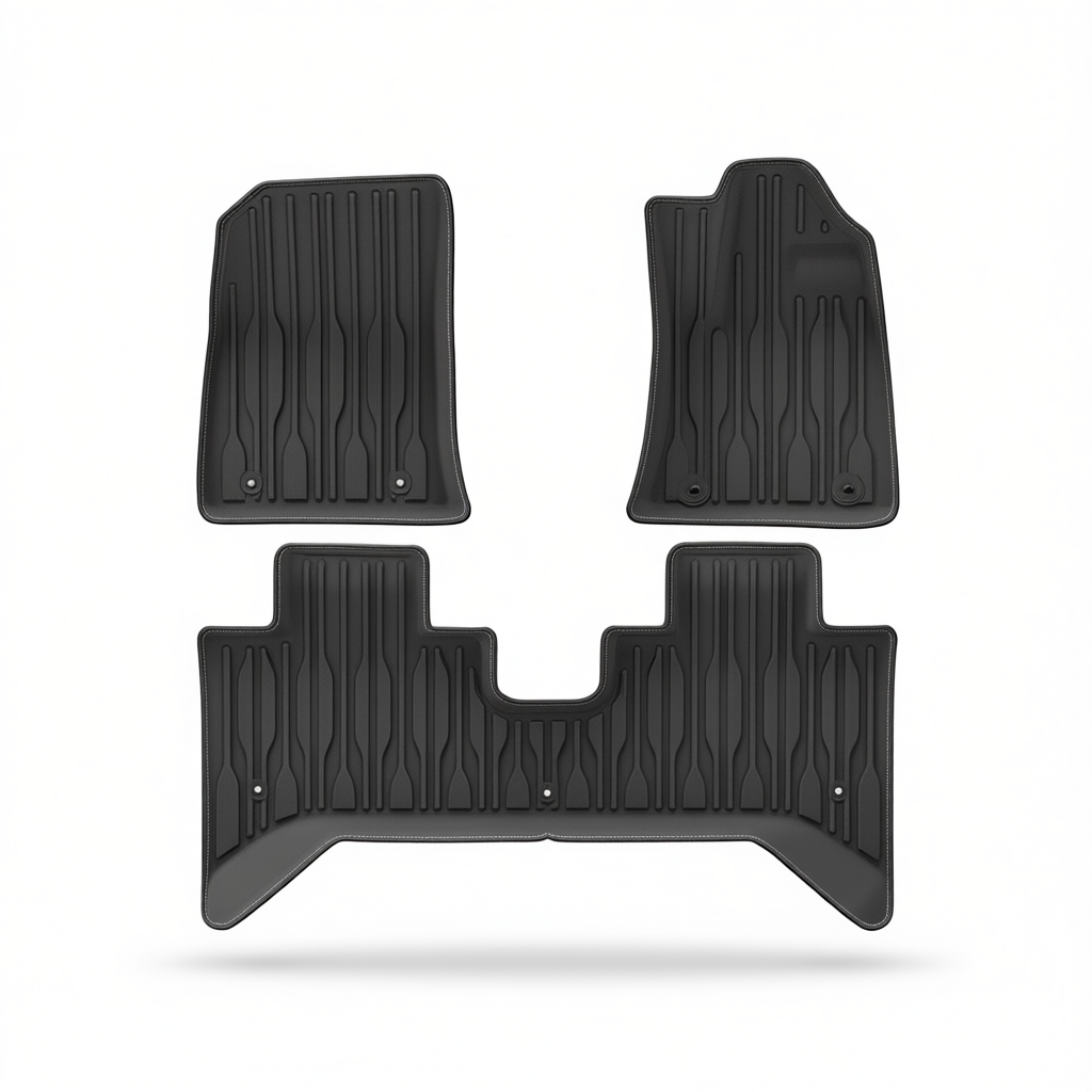 BYD Shark 6 2024-2025 All-Weather Floor Mats – Floor Mats (3pcs) + Carpet Overlay
