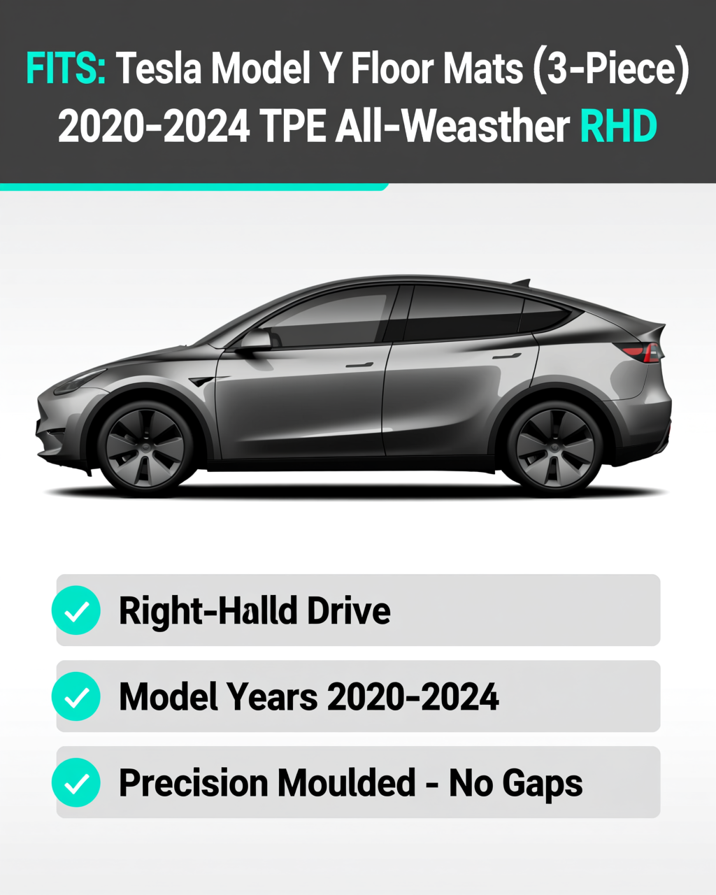 Tesla Model Y All-Weather Floor Mats & Boot Liner & Seat Back Protectors vehicle fitment