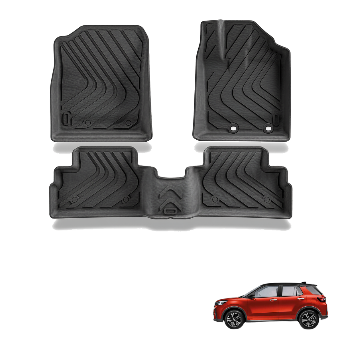 Perodua Ativa 2021-2025 All-Weather Floor Mats & Boot Liner