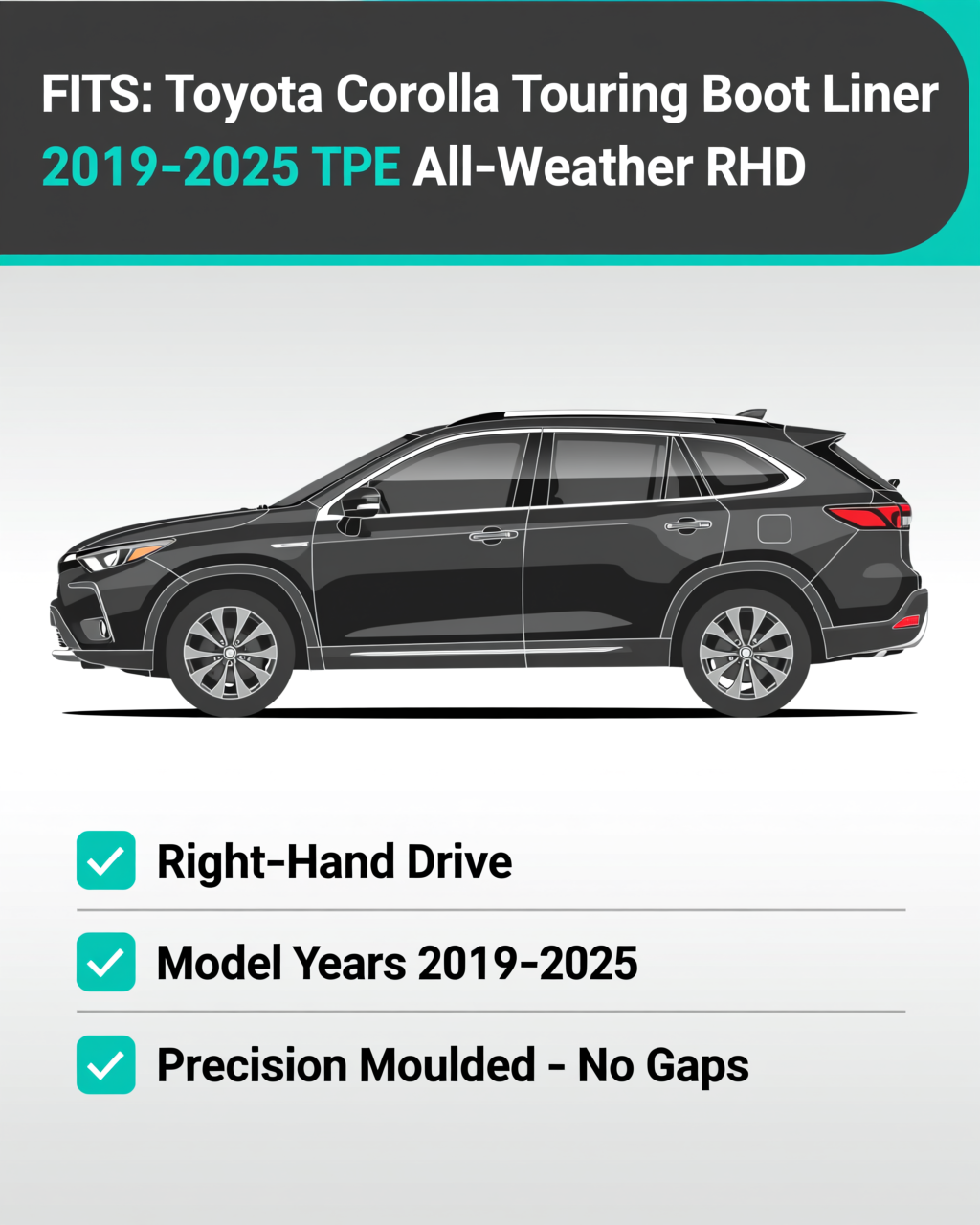 Toyota Corolla Touring 2019-2025 Boot Liner vehicle fitment