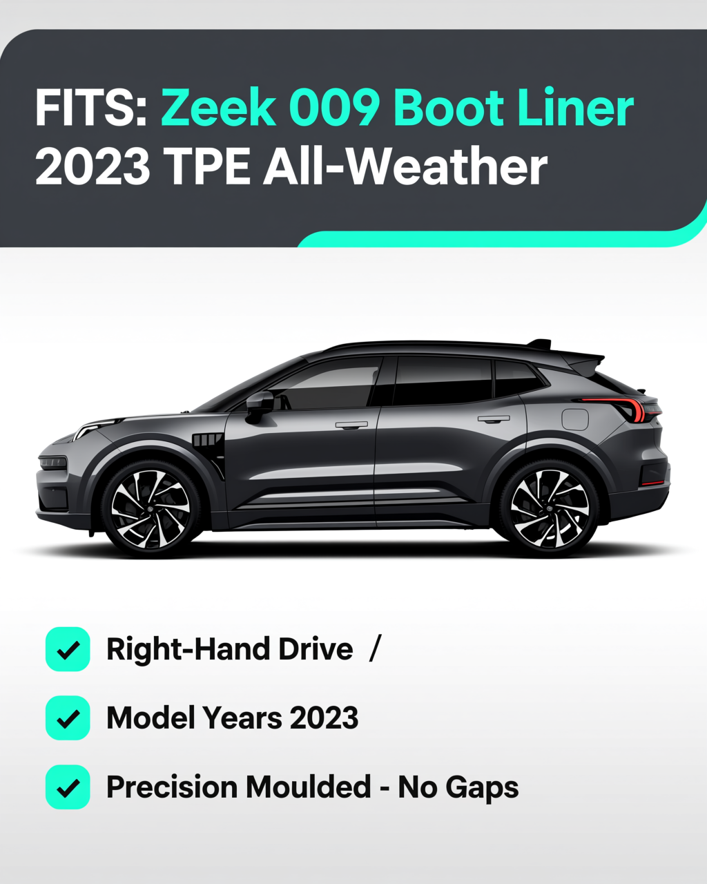 Zeekr 009 2023+ Boot Liner vehicle fitment