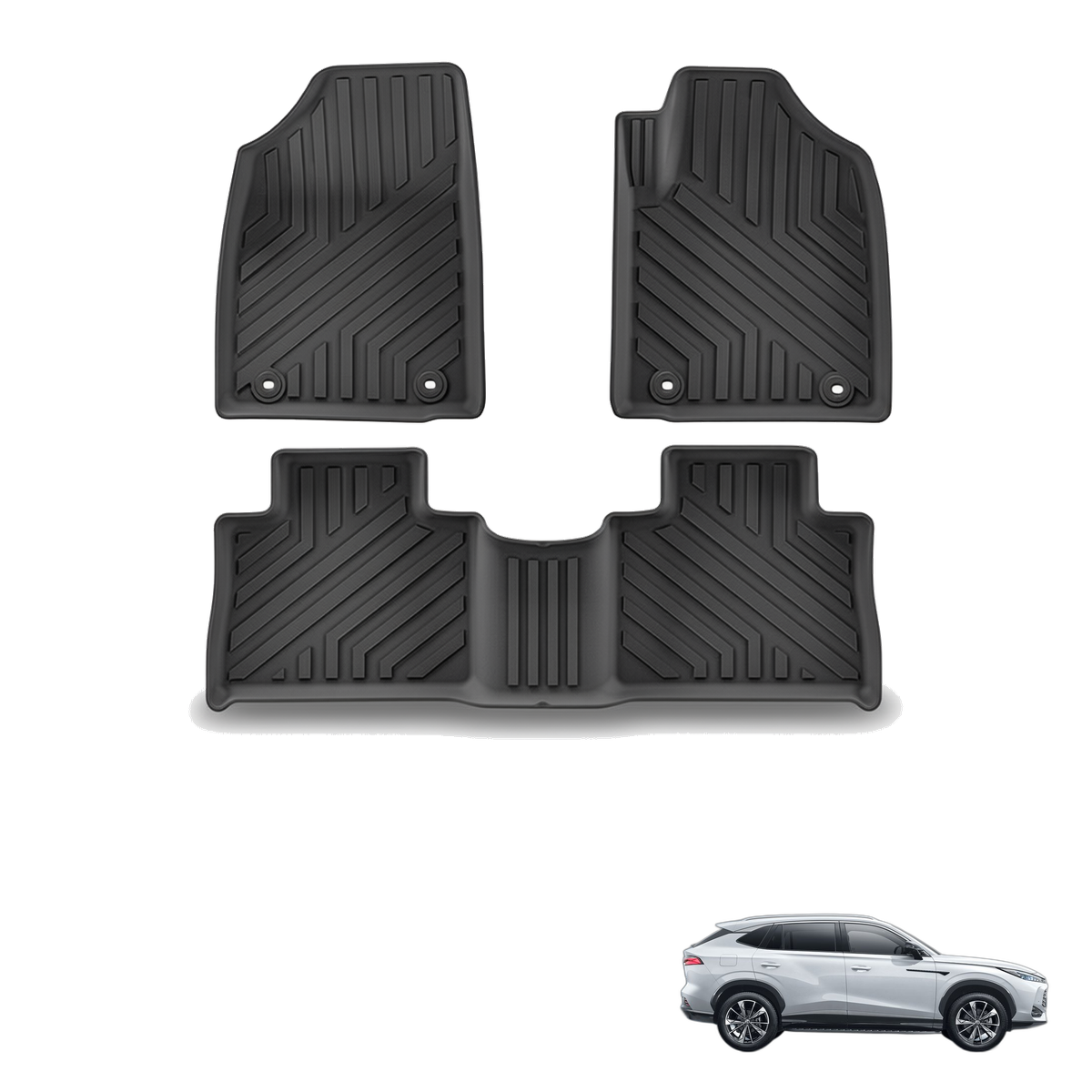 MG HS PHEV 2023-2025 All-Weather Floor Mats & Boot Liner