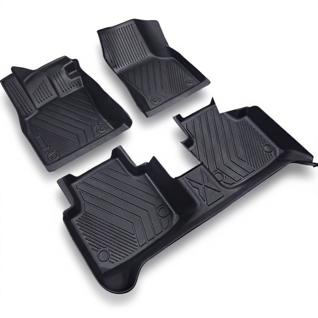 Ford Ranger 2023-2024 All-Weather Floor Mats – Floor Mats (6pcs) + Carpet Overlay
