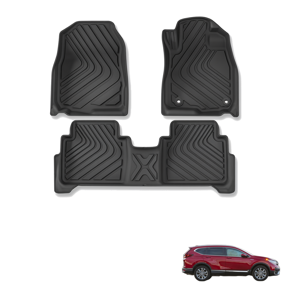 Honda CR-V 2018-2022 All-Weather Floor Mats & Boot Liner & Seat Back Protectors