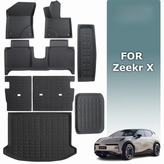 per ogni stagione Zeekr X tappetini protezione bagagliaio 3D XPE/moquette