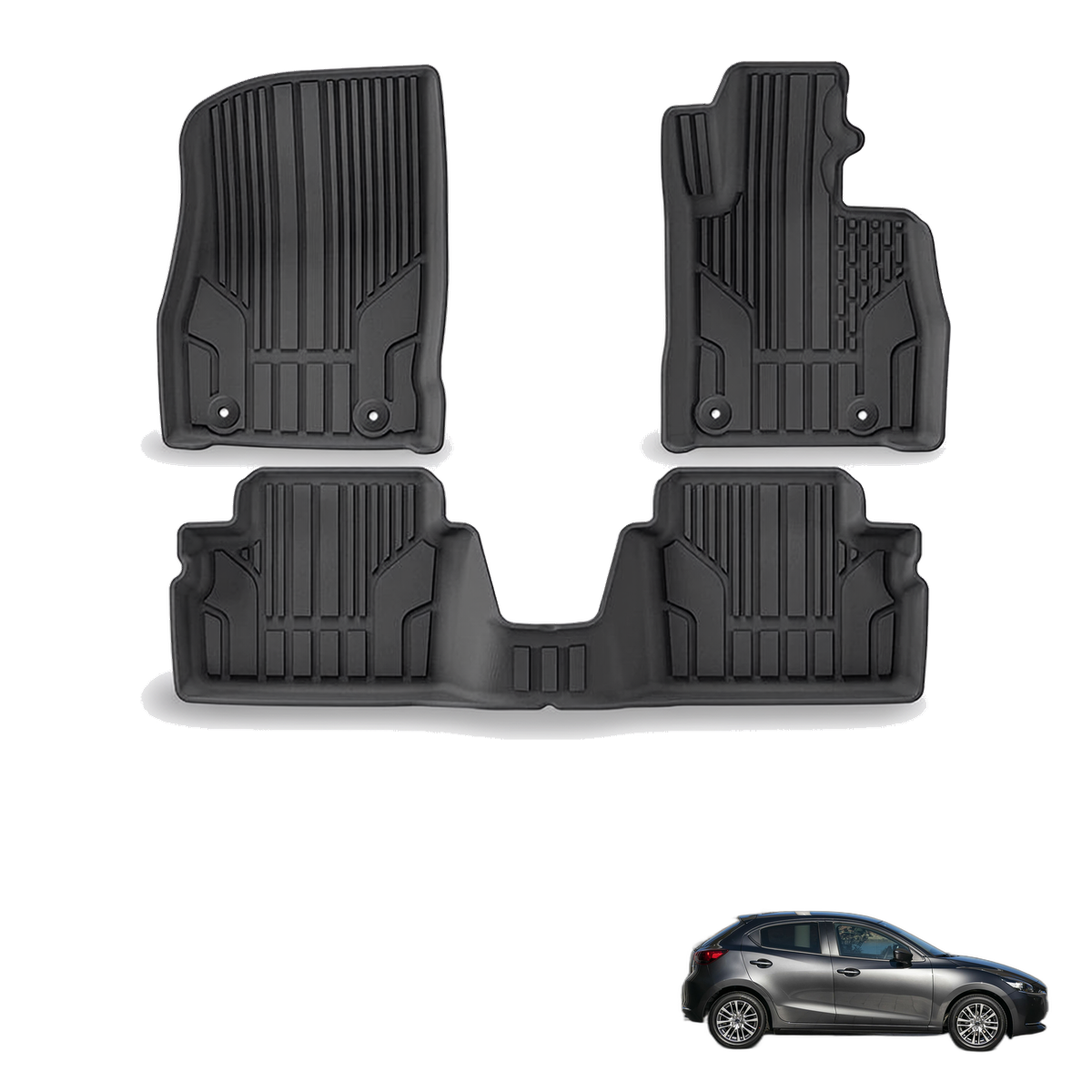 Mazda Mazda2 2015-2024 All-Weather Floor Mats & Boot Liner