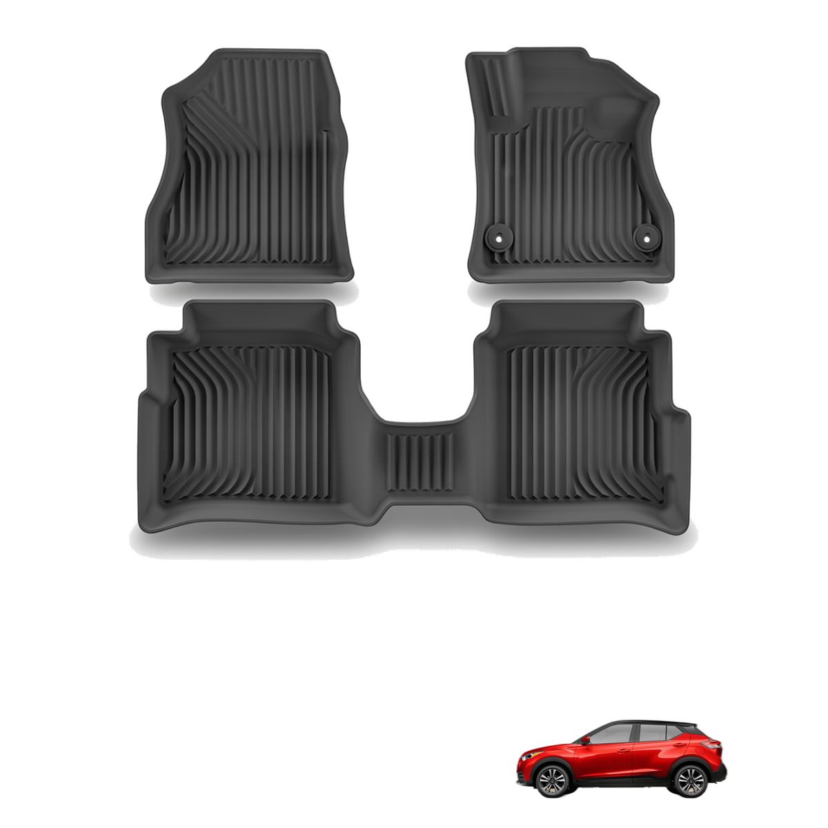 Nissan Kicks 2022-2024 All-Weather Floor Mats & Boot Liner