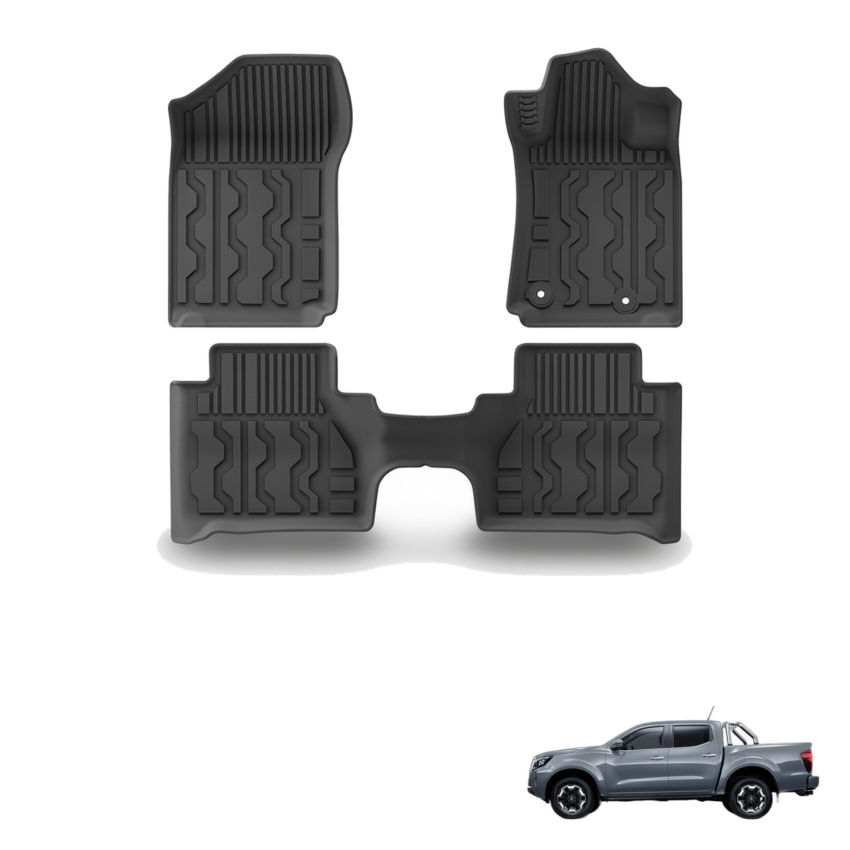 Nissan Navara 2015-2024 All-Weather Floor Mats & Tub Mat