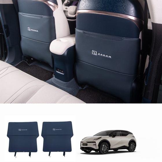 Car sedile Anti-Kick Mats for Zeekr X 2024 - 2026 PU pelle protezione (Facelift compatible)