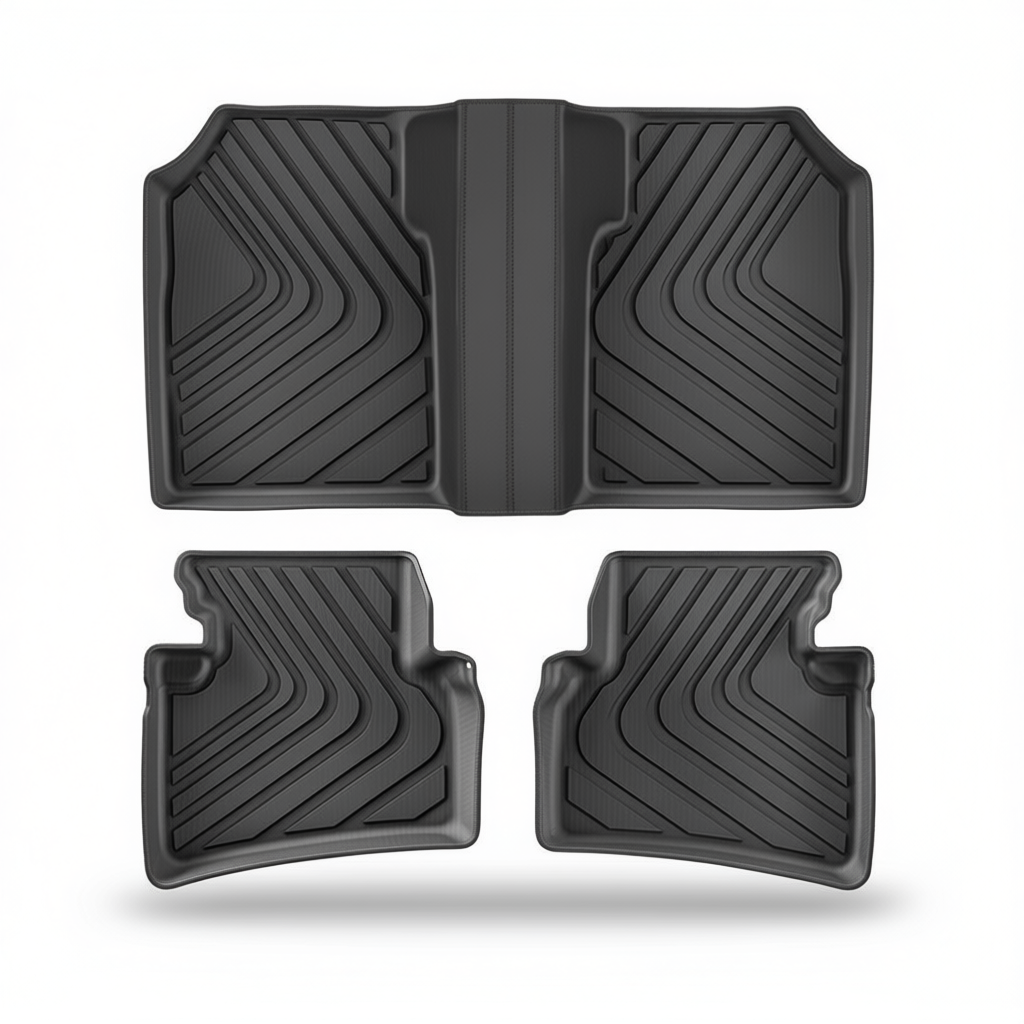 Honda WR-V 2022-2023 All-Weather Floor Mats & Boot Liner & Seat Back Protectors – Floor Mats (3pcs)