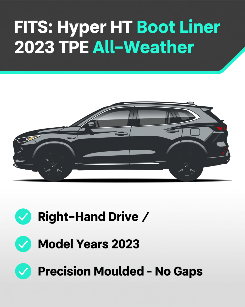 Hyper HT 2023+ Boot Liner vehicle fitment