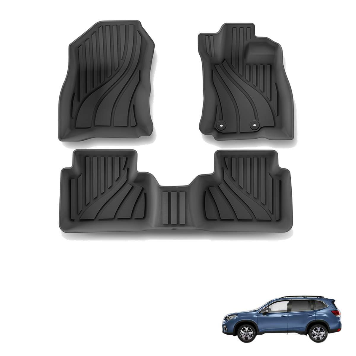 Subaru Forester 2025+ All-Weather Floor Mats & Boot Liner