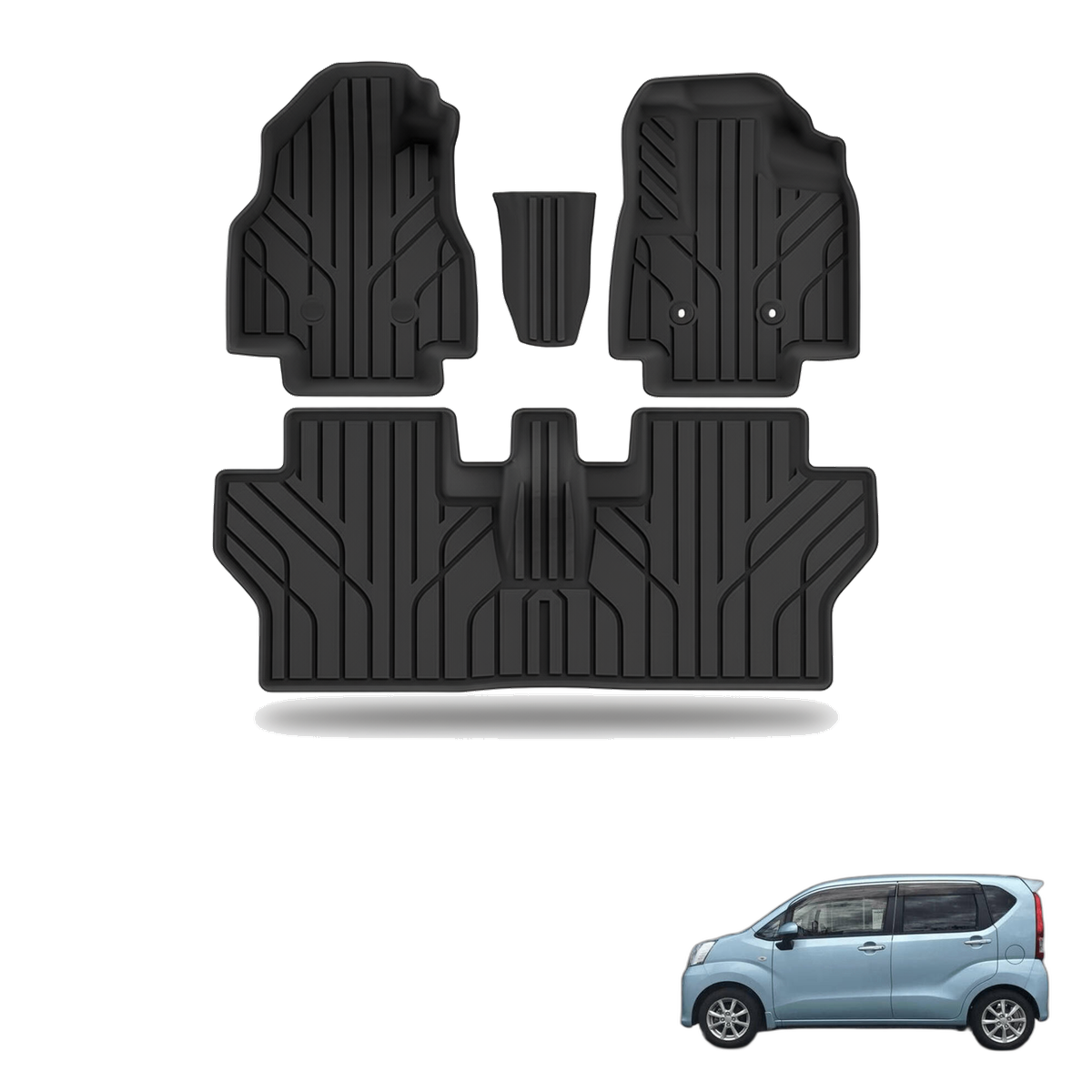 Daihatsu Move 2025+ All-Weather Floor Mats & Boot Liner