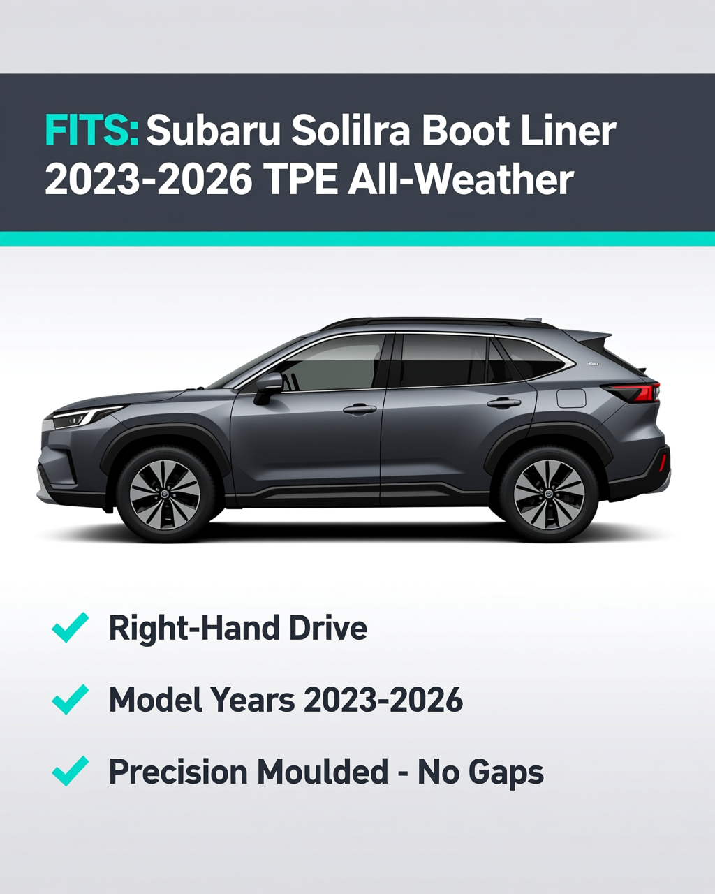 Subaru Solterra 2023+ Boot Liner vehicle fitment
