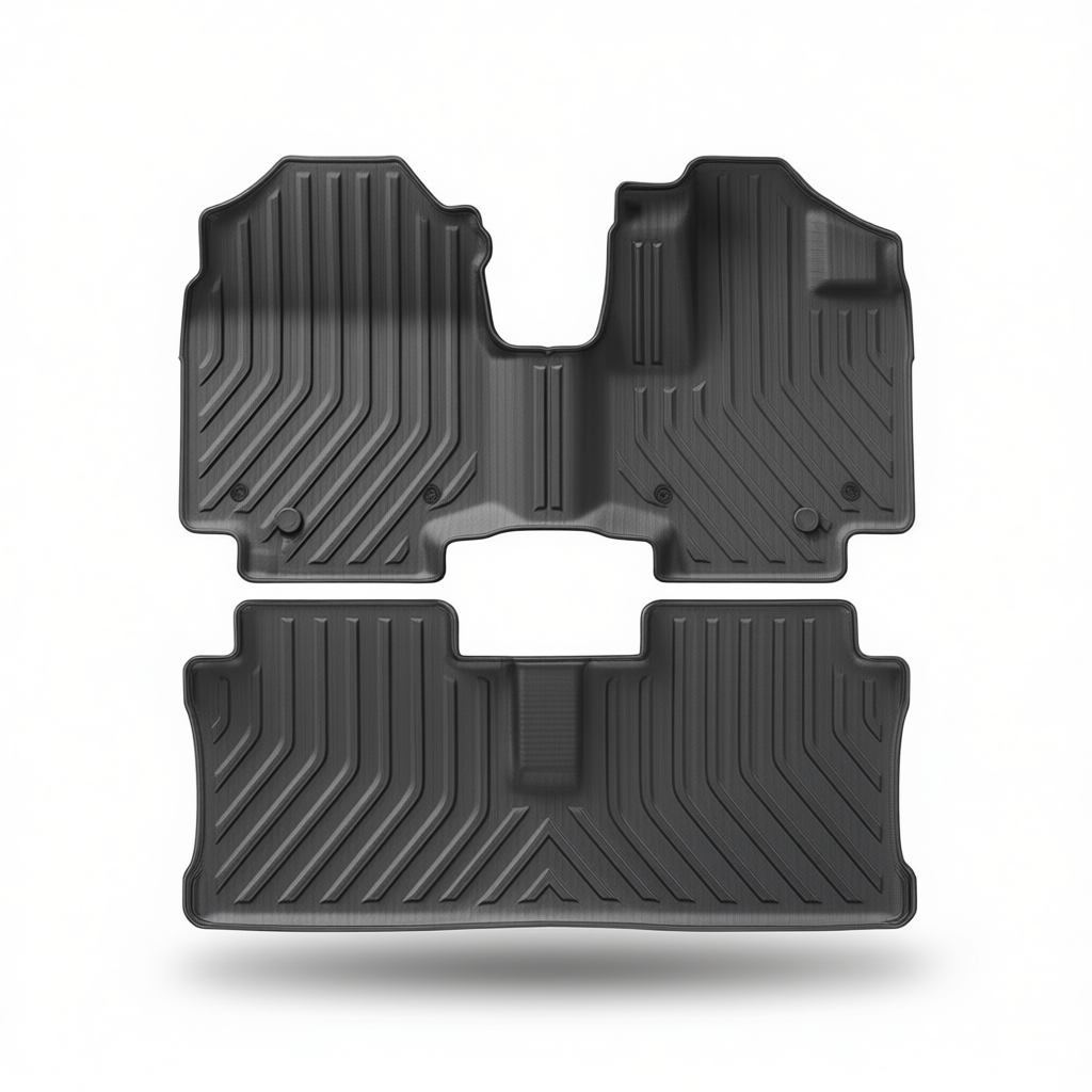 Suzuki Spacia 2023-2024 All-Weather Floor Mats – Floor Mats (4pcs) + Carpet Overlay