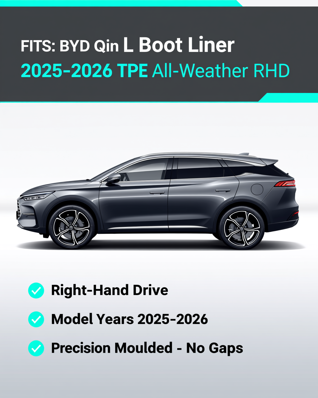 BYD Qin Family 2025-2026 Boot Liner vehicle fitment