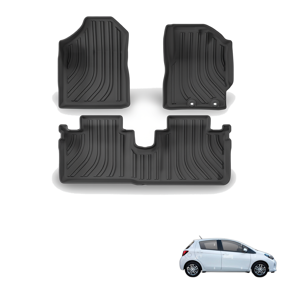 Toyota Yaris 2020-2024 All-Weather Floor Mats & Boot Liner