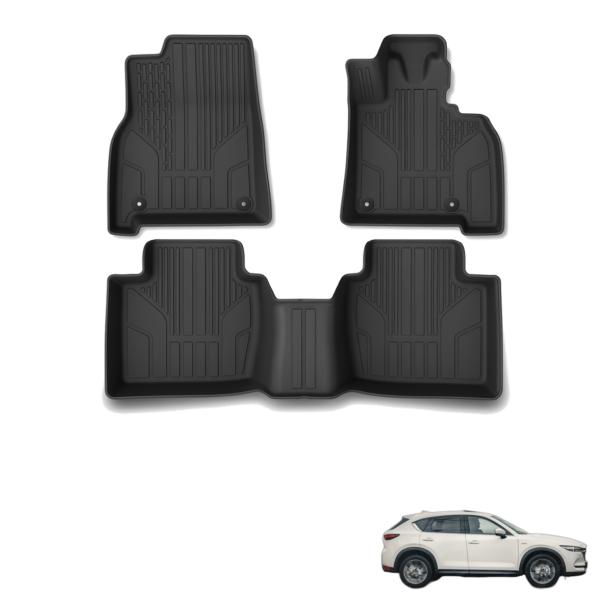Mazda CX-5 2026+ All-Weather Floor Mats & Boot Liner & Seat Back Protectors