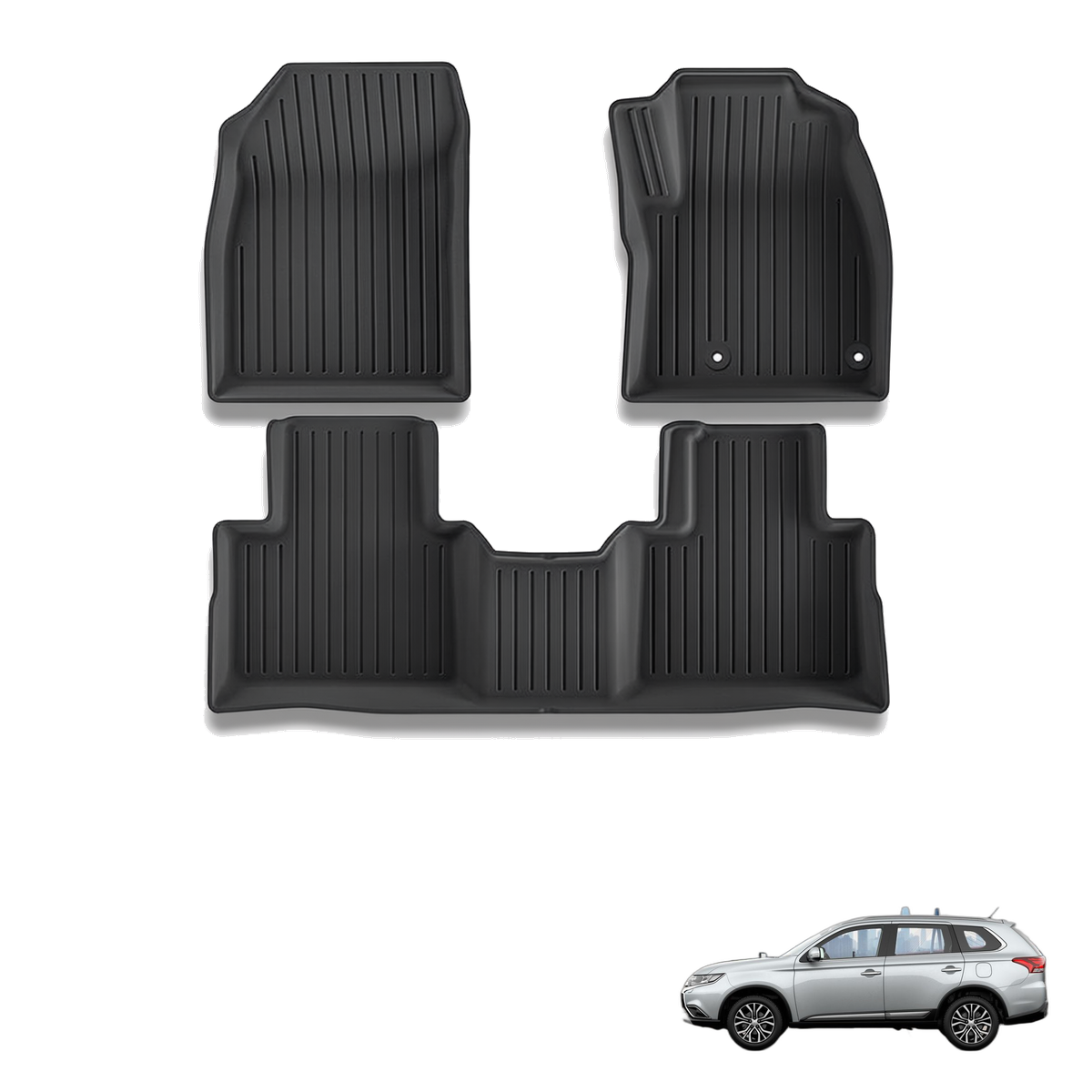 Mitsubishi Outlander 2023-2024 All-Weather Floor Mats & Boot Liner