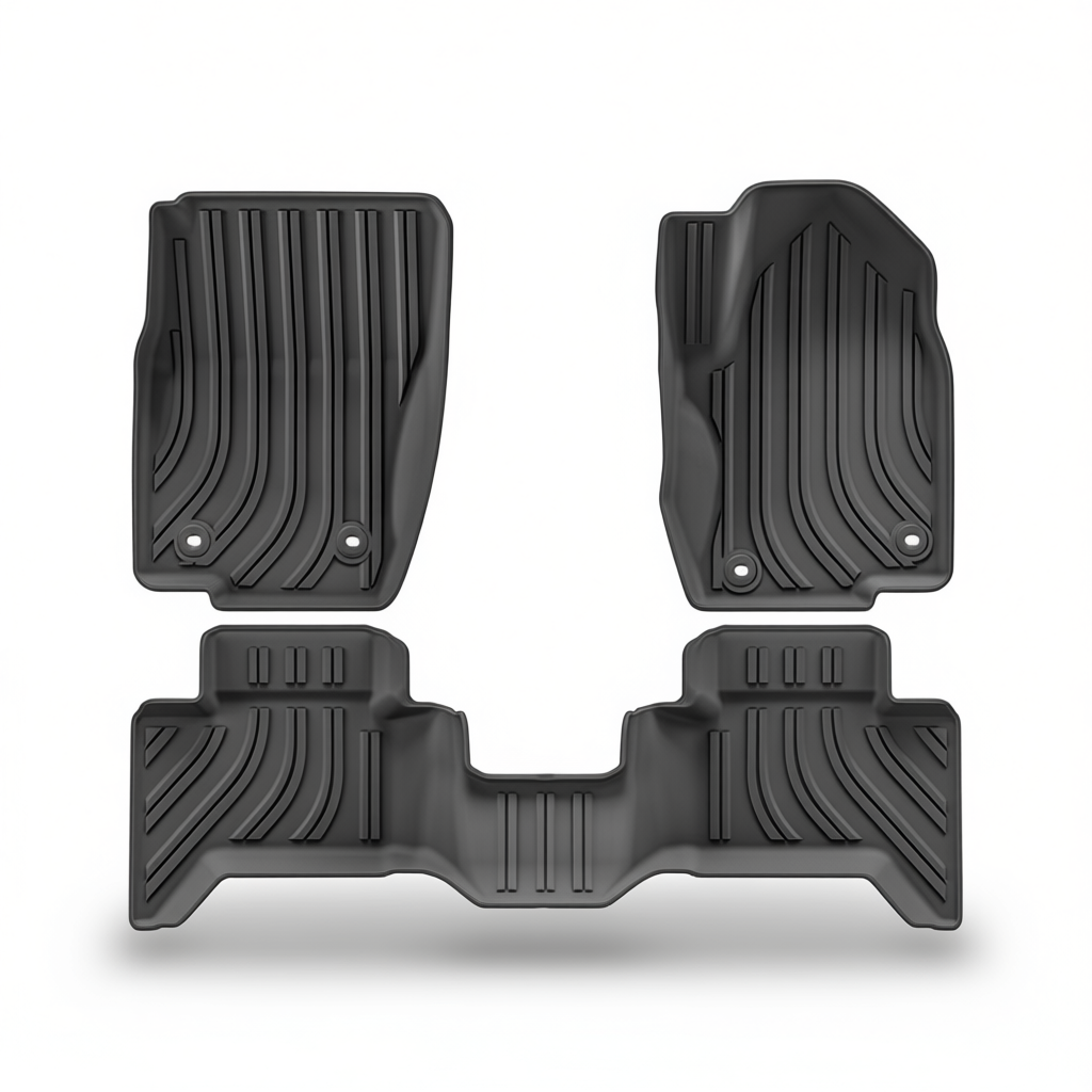 Toyota Land Cruiser Prado (LC250) 2024+ All-Weather Floor Mats & Boot Liner & Seat Back Protectors – Floor Mats (3pcs)