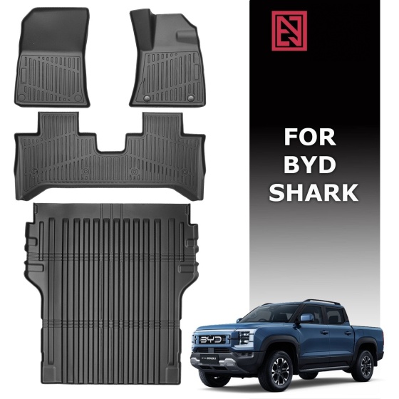 BYD Shark 6 2024-Onwards per ogni stagione resistente TPE tappetini Tub Mat