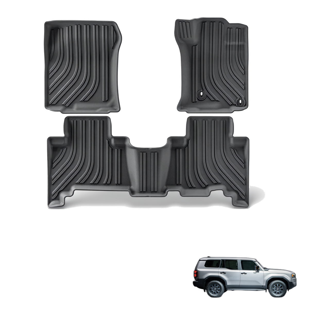 Toyota Land Cruiser Prado (LC250) 2010-2023 All-Weather Floor Mats