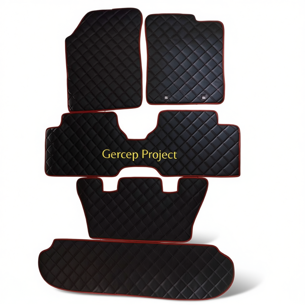 Daihatsu Sigra All-Weather Floor Mats & Boot Liner & Seat Back Protectors – Floor Mats (3pcs) + Carpet Overlay