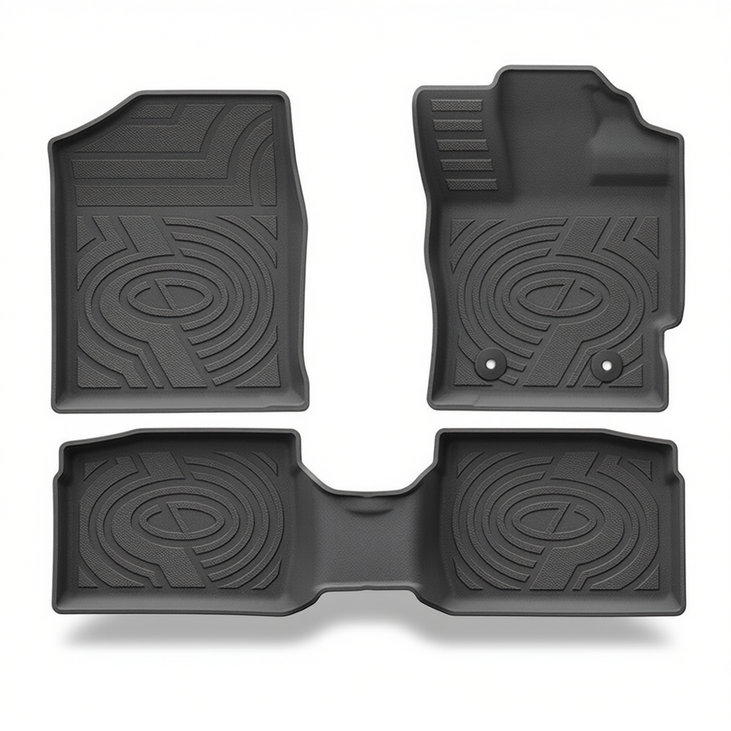 Perodua Myvi 2018-2025 All-Weather Floor Mats & Boot Liner – Floor Mats (3pcs)