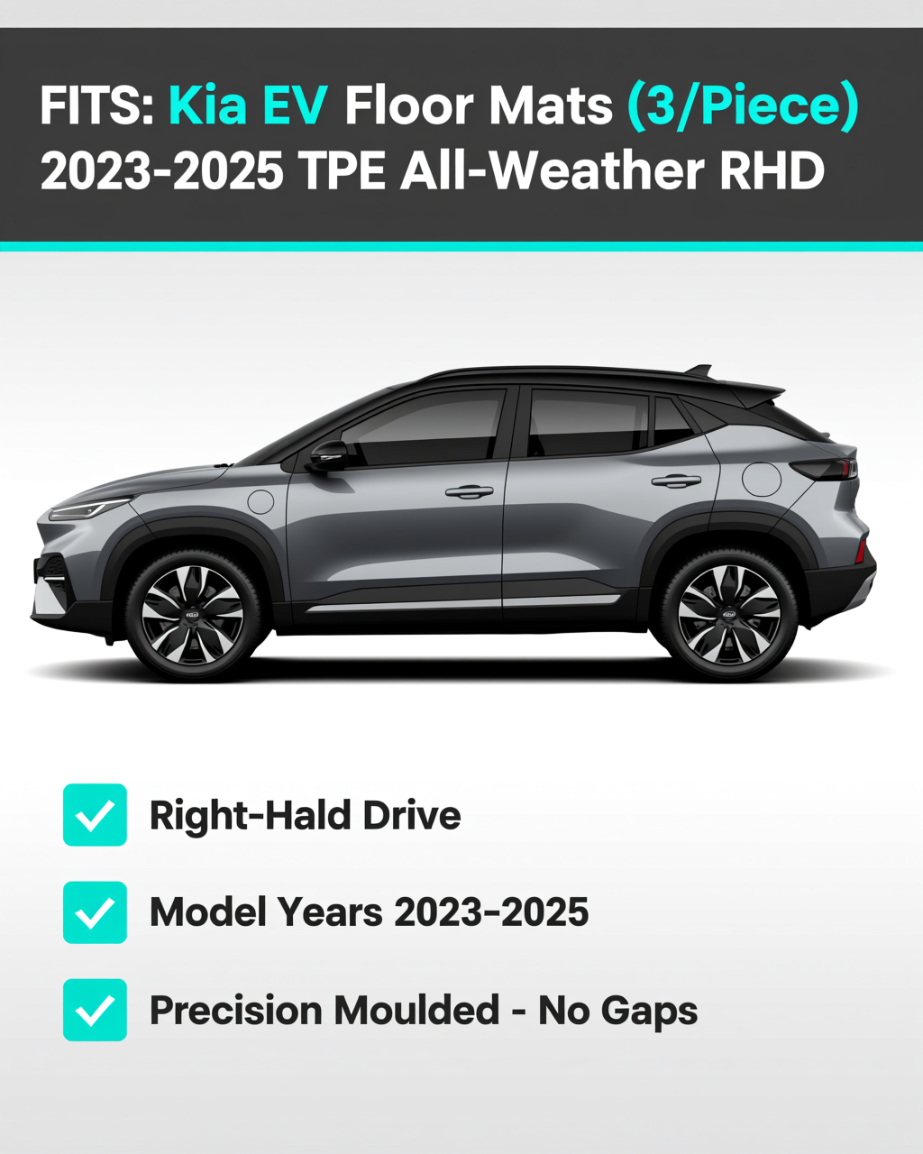 Kia EV5 2023-2025 All-Weather Floor Mats & Boot Liner vehicle fitment