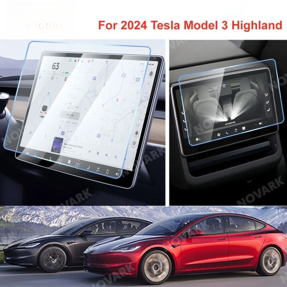 Tesla Model 3 Highland 24-25 opaco/trasparente vetro temperato proteggi schermo Pack