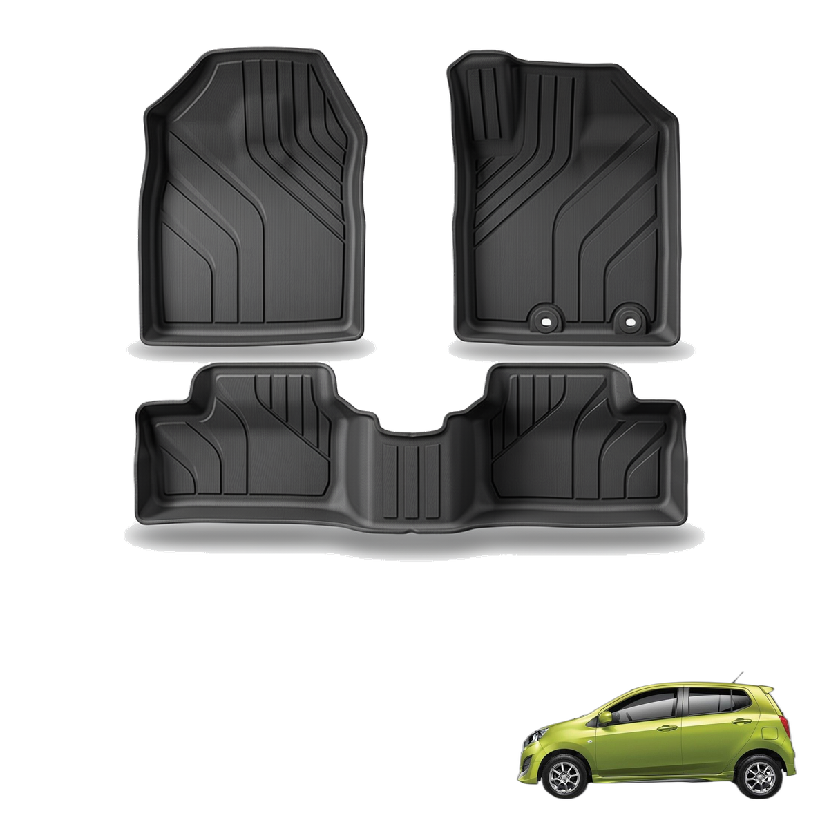 Perodua Axia 2023-2024 All-Weather Floor Mats