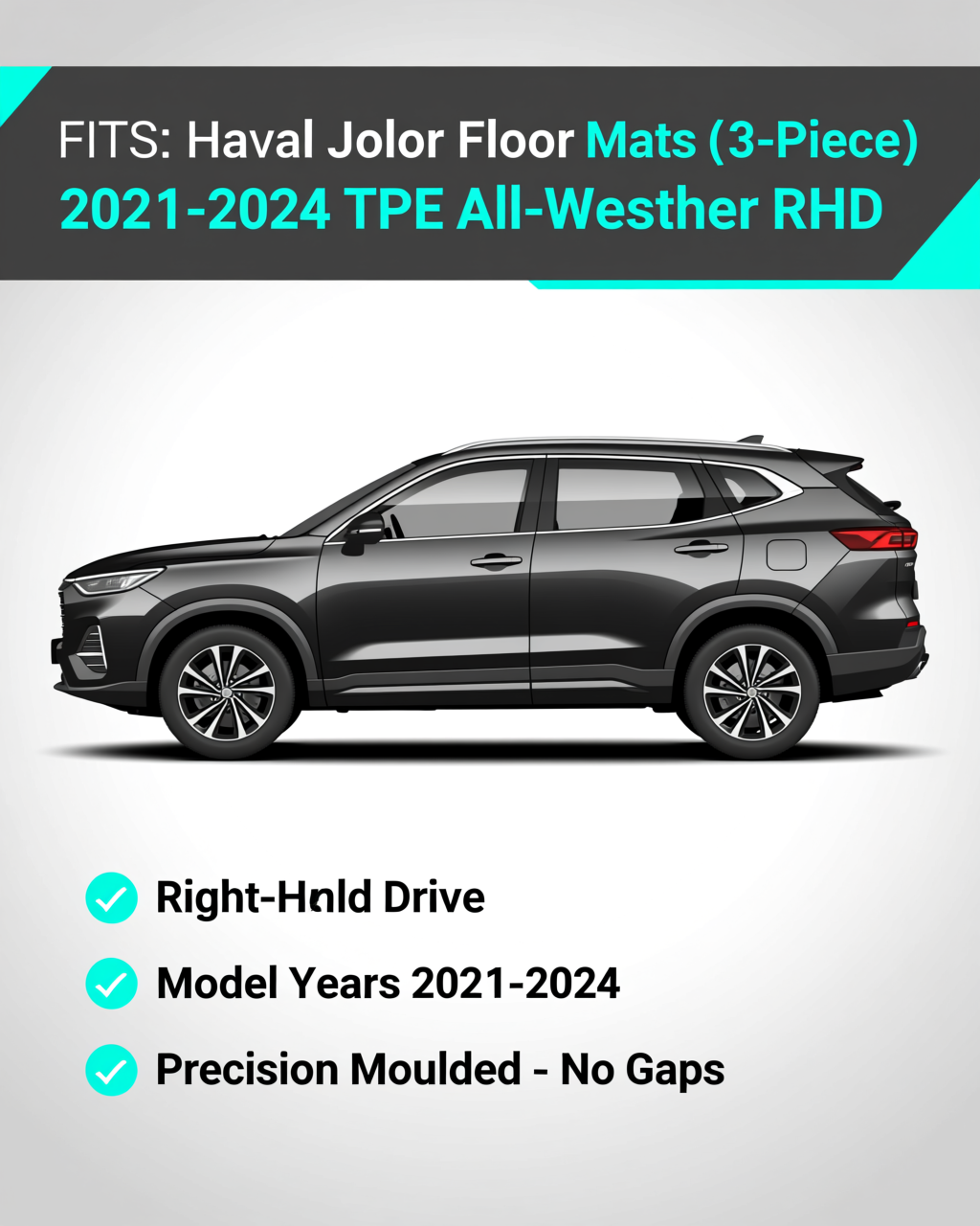 Haval Jolion 2021-2024 All-Weather Floor Mats vehicle fitment