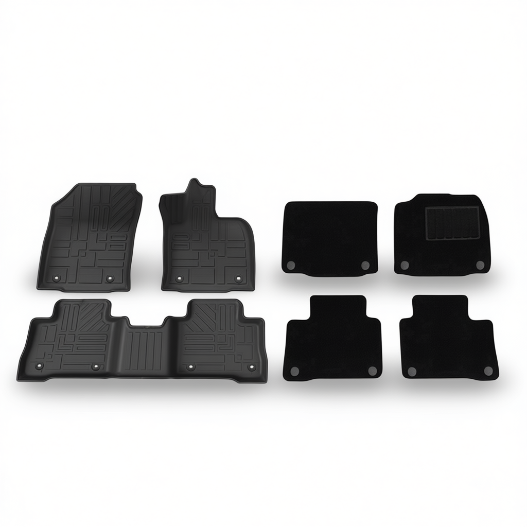 Toyota RAV4 2026+ All-Weather Floor Mats & Boot Liner – Floor Mats (3pcs) + Carpet Overlay