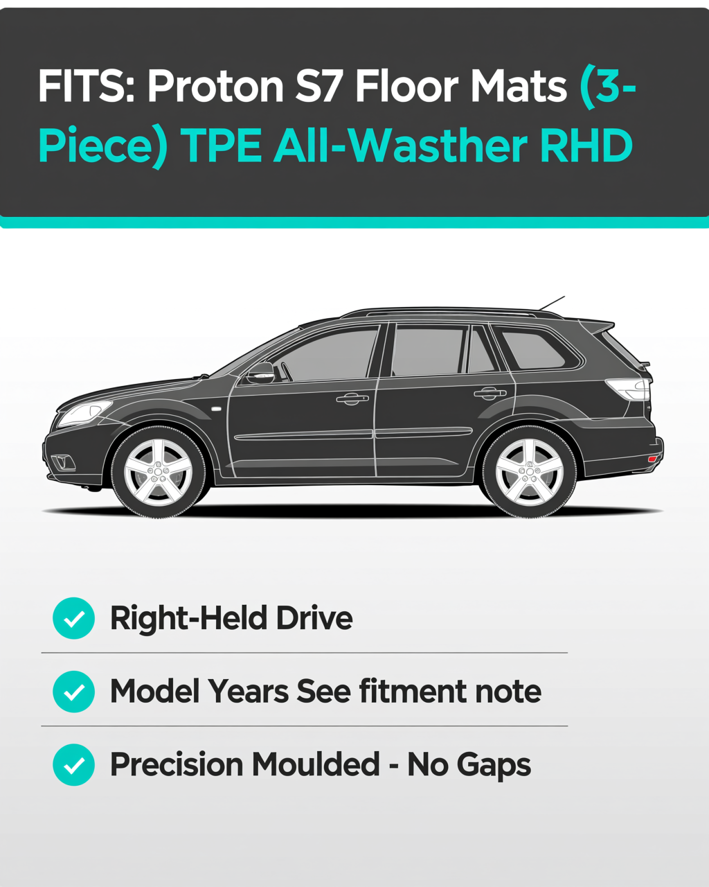 Proton S70 All-Weather Floor Mats vehicle fitment