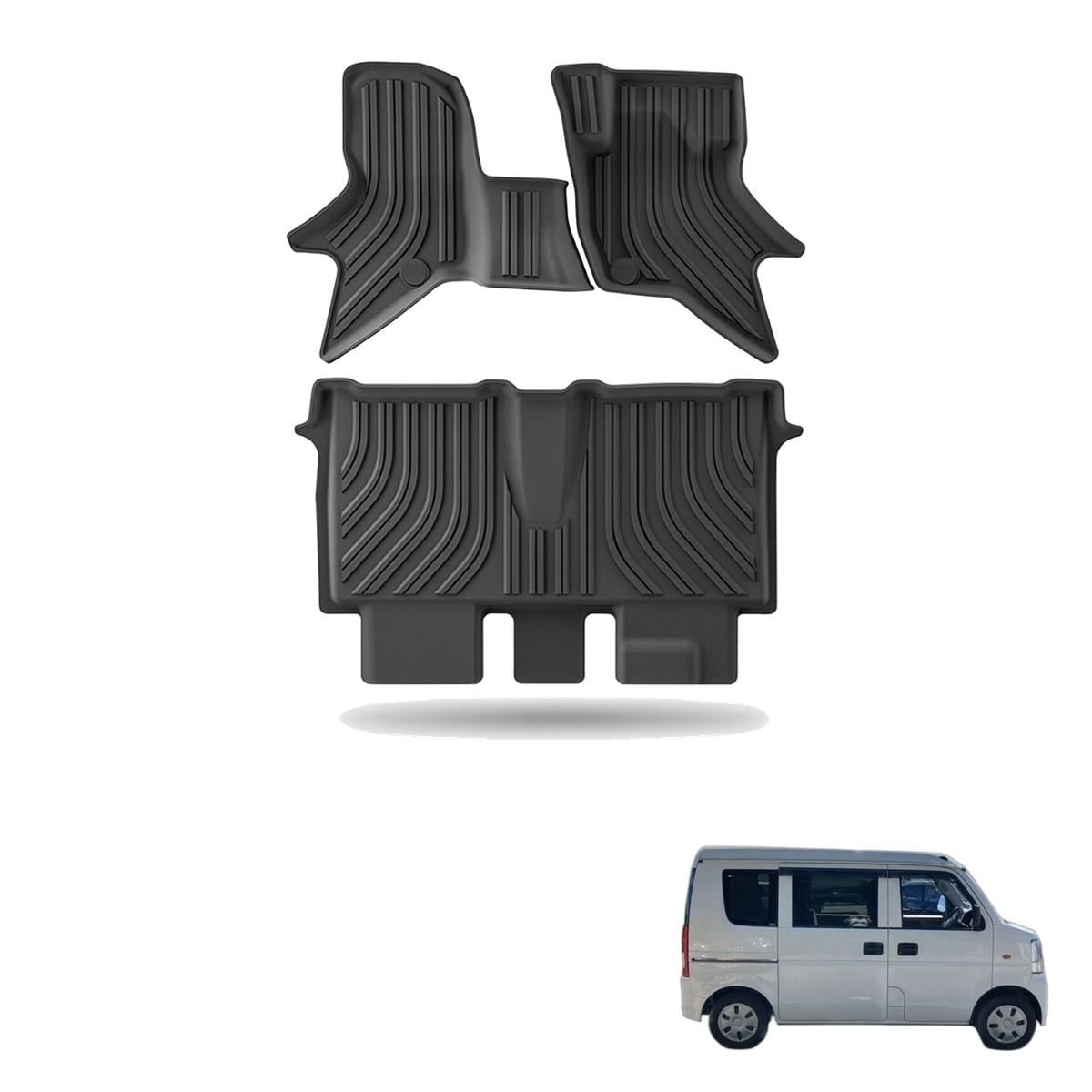 Suzuki Every Wagon 2015-2024 All-Weather Floor Mats & Boot Liner