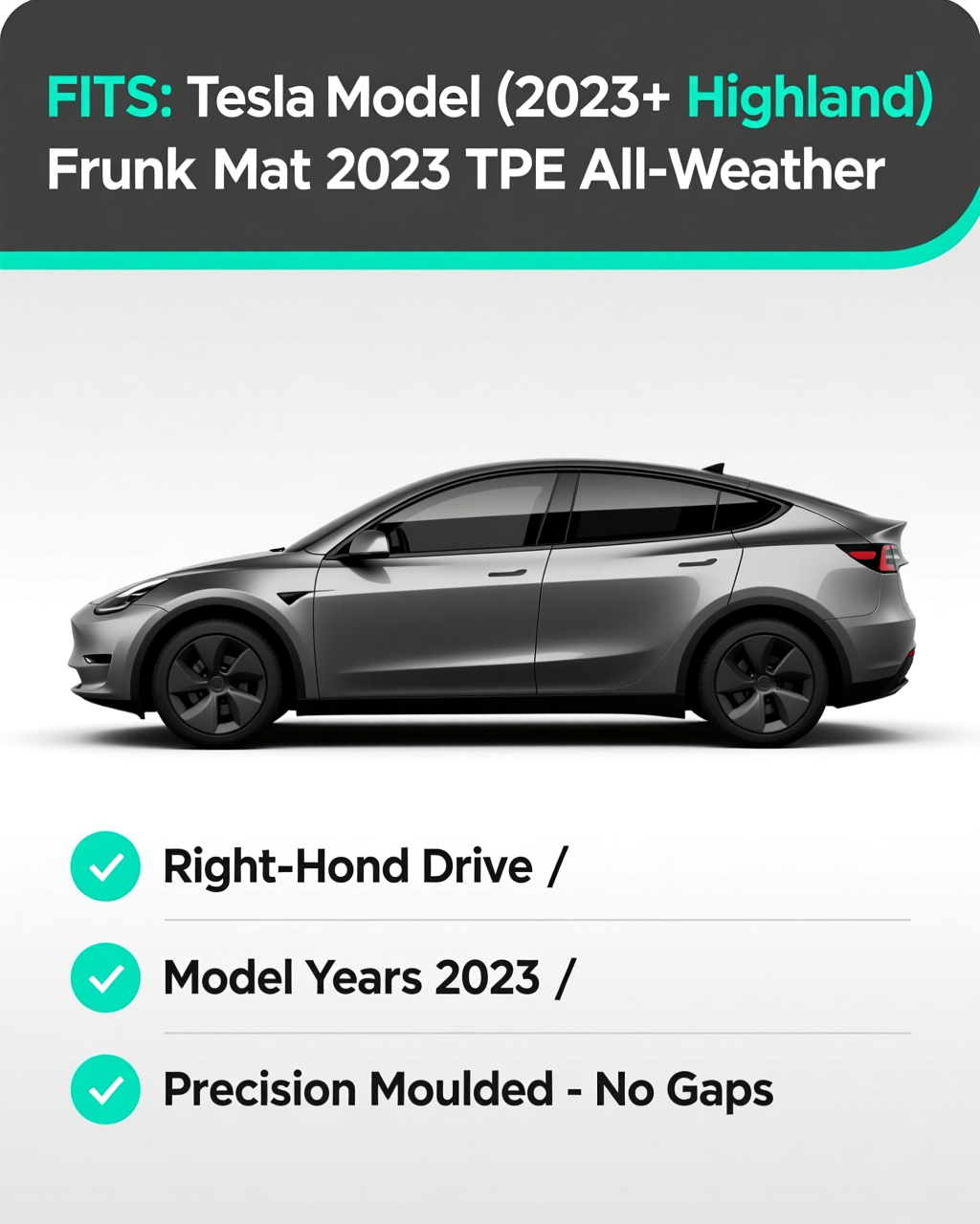 Tesla Model 3 2023+ Interior Protection Accessory vehicle fitment