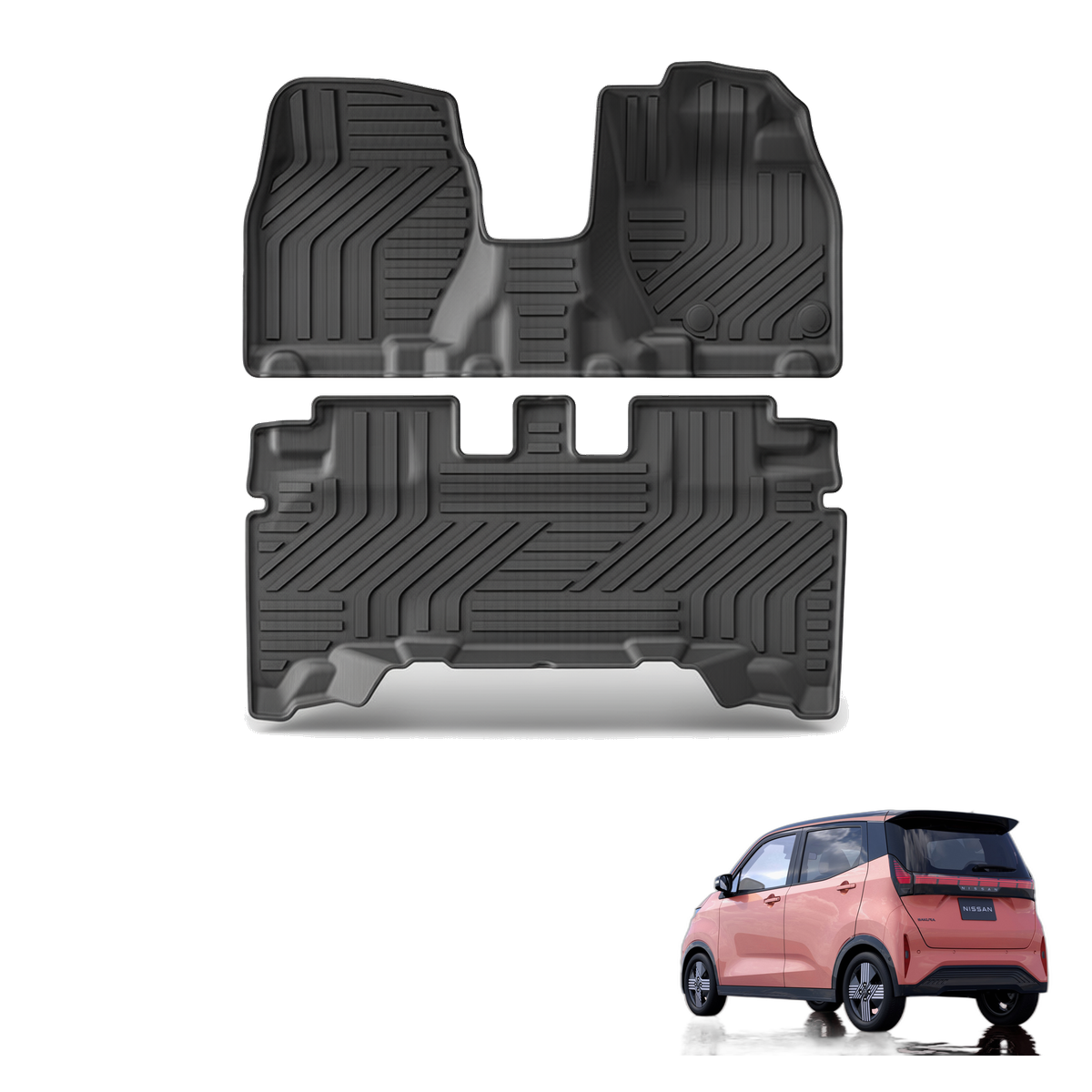 Nissan Sakura 2023-2024 All-Weather Floor Mats & Boot Liner