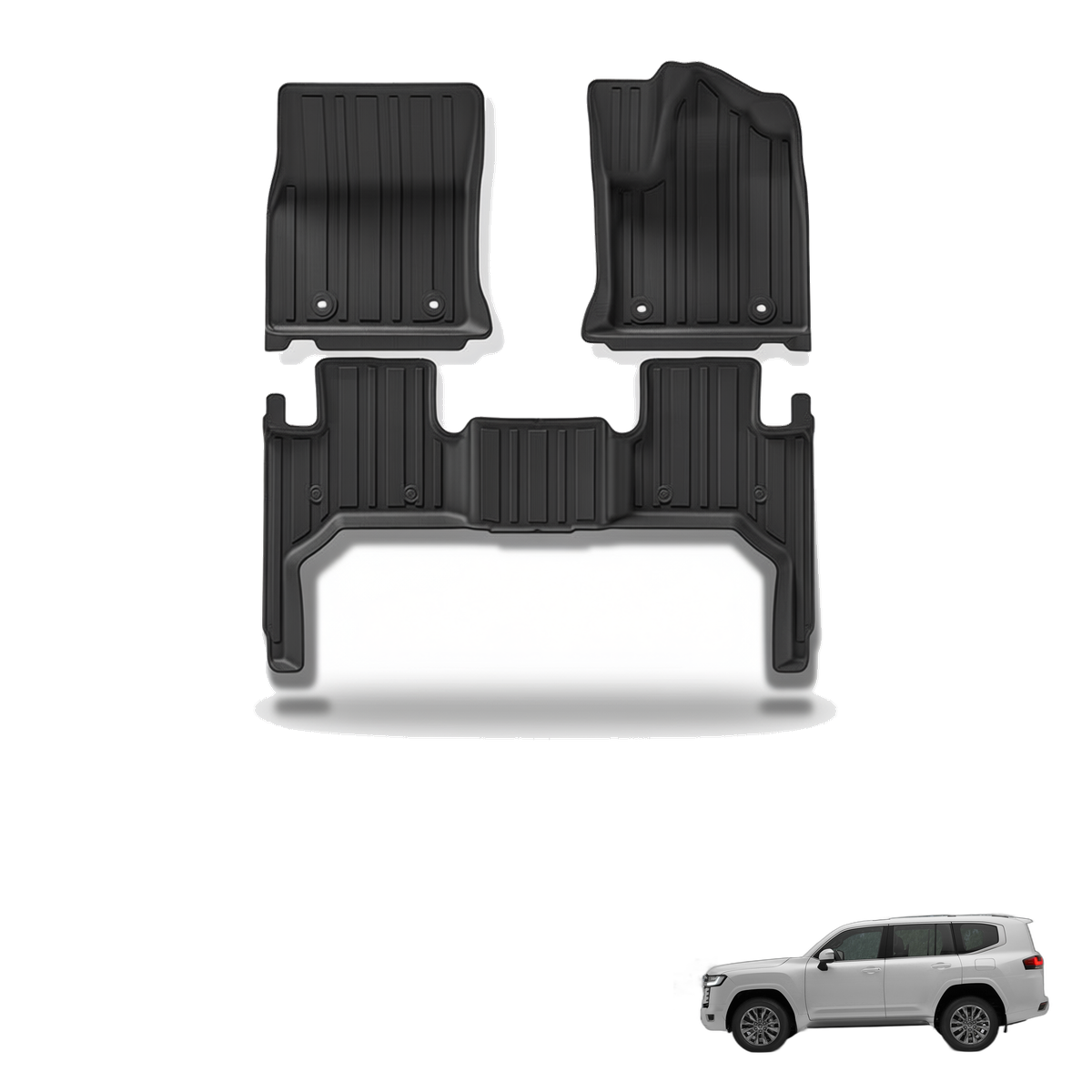 Toyota Land Cruiser 300 2024+ All-Weather Floor Mats