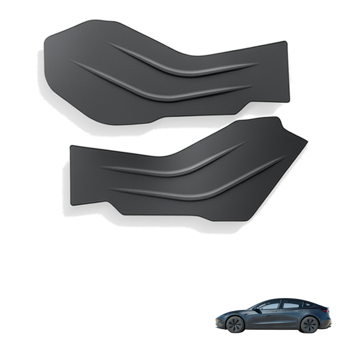 Tesla Model 3 2023+ Boot Liner & Seat Back Protectors & Anti-Kick Mats