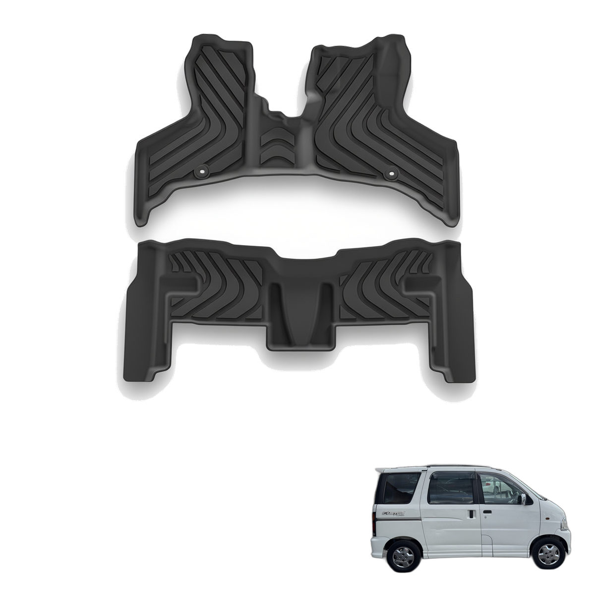 Daihatsu Atrai 2021-2025 All-Weather Floor Mats & Boot Liner